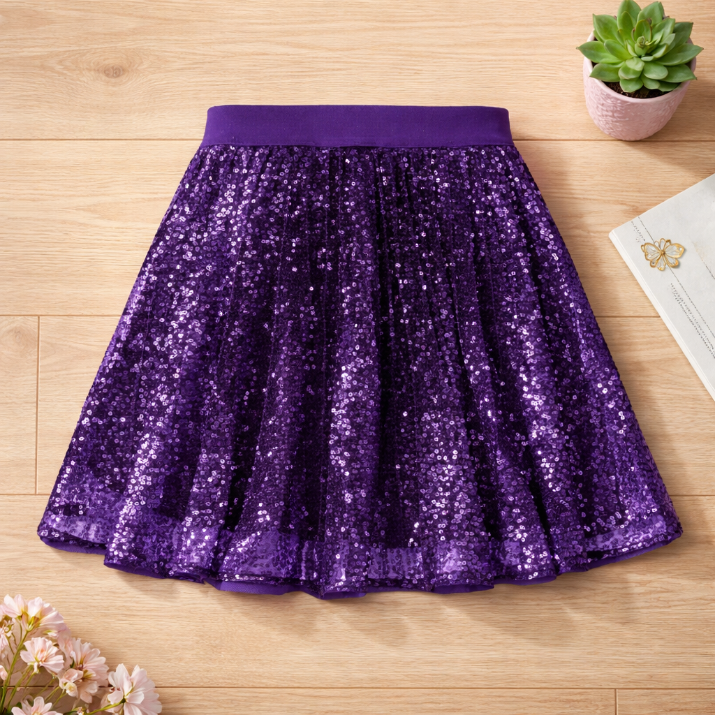 portrait kids sequin skirt